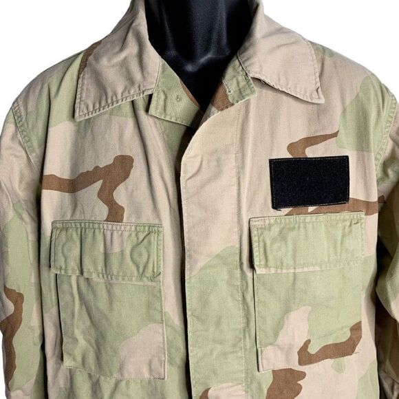 US Army Military BDU Uniform Shirt M Desert Sand Camo Combat Buttons Pockets - Picture 2 of 6